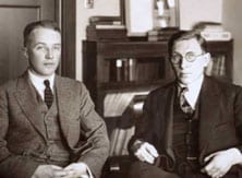 University of Toronto physician, Dr. Frederick Banting, and his partner, Charles H. Best