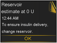 Reservoir estimate screen