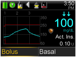 Sensor graph screen