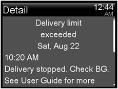 Delivery limit exceeded message