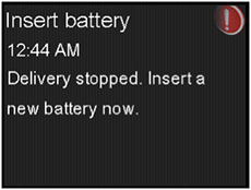 Insert battery screen