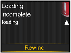 Select rewind screen