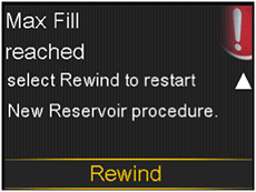 Select rewind screen