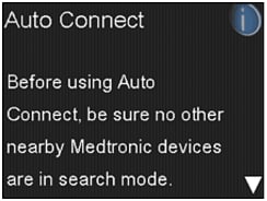 Auto Connect screen