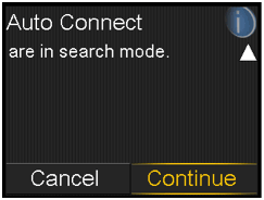 Select Continue screen
