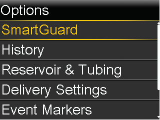Select SmartGuard screen