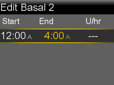 Set Basal Rate