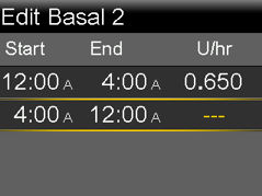 Set Rates for Time Periods