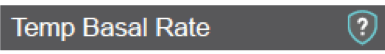 Temp basal rate