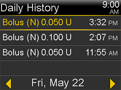 Bolus History Select