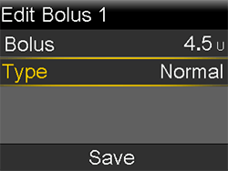 Preset Bolus Set Type