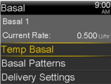 Select Temp Basal