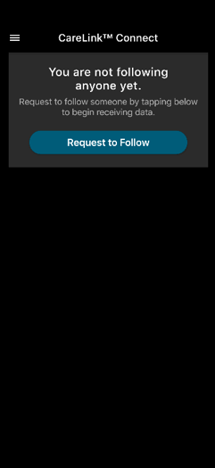 request to follow screen