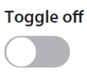 toggle off