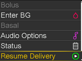 Stopping and Resuming Insulin Delivery