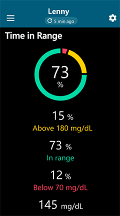 time in range screen