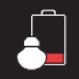 transmitter battery icon red