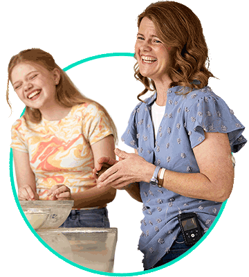 Woman and girl