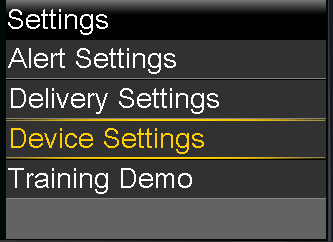 Updating Time and Date - Device Settings