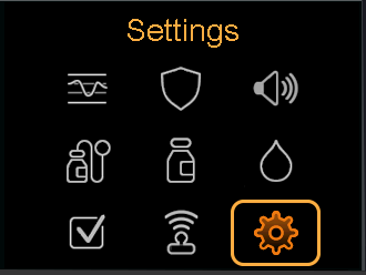 Updating Time and Date - Select Settings