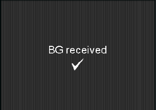 BG meter screen