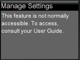 Device Settings screen