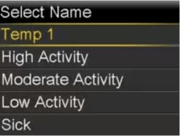 Select Programming a Preset Temp Basal rate screen