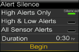 Select Duration screen