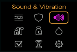 Select Sound & Vibration screen