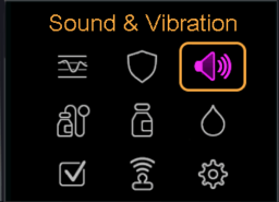 Select Sound & Vibration screen