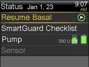 Resume basal screen
