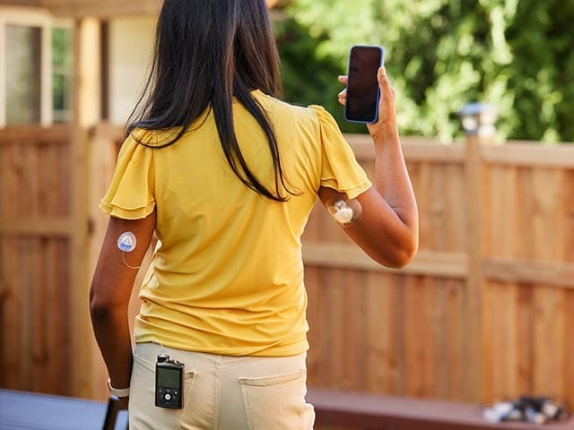 Guardian 4 sensor on woman