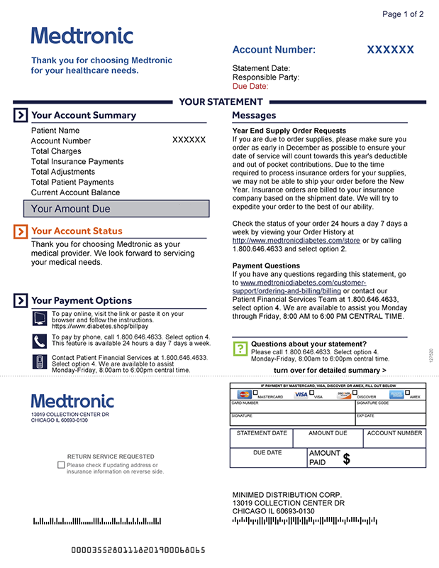 Medtronic sample statement