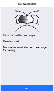 Pair transmitter screen