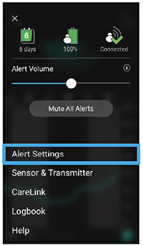 alert settings