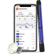 First ever real-time CGM and smart<sup>∆</sup> pen (real-time insulin injection insights)