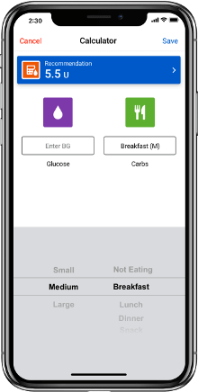 last dose Active Insulin screen