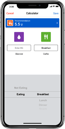 last dose Active Insulin screen