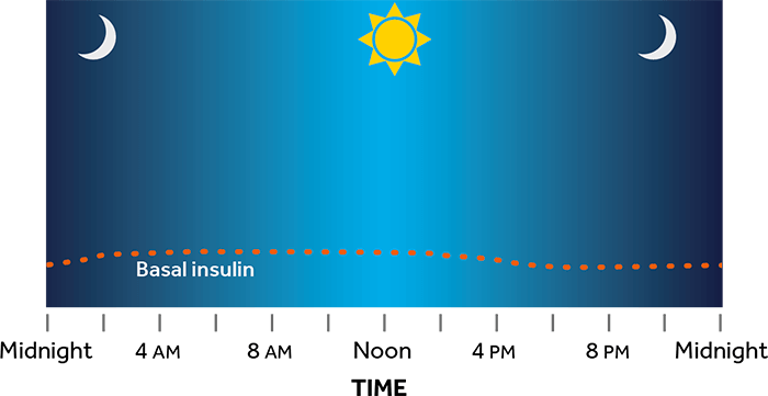Background (Basal) insulin graph