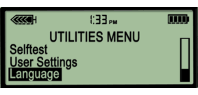 Utilities menu