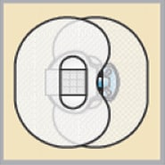 Oval tap illustration