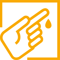 finger drop icon