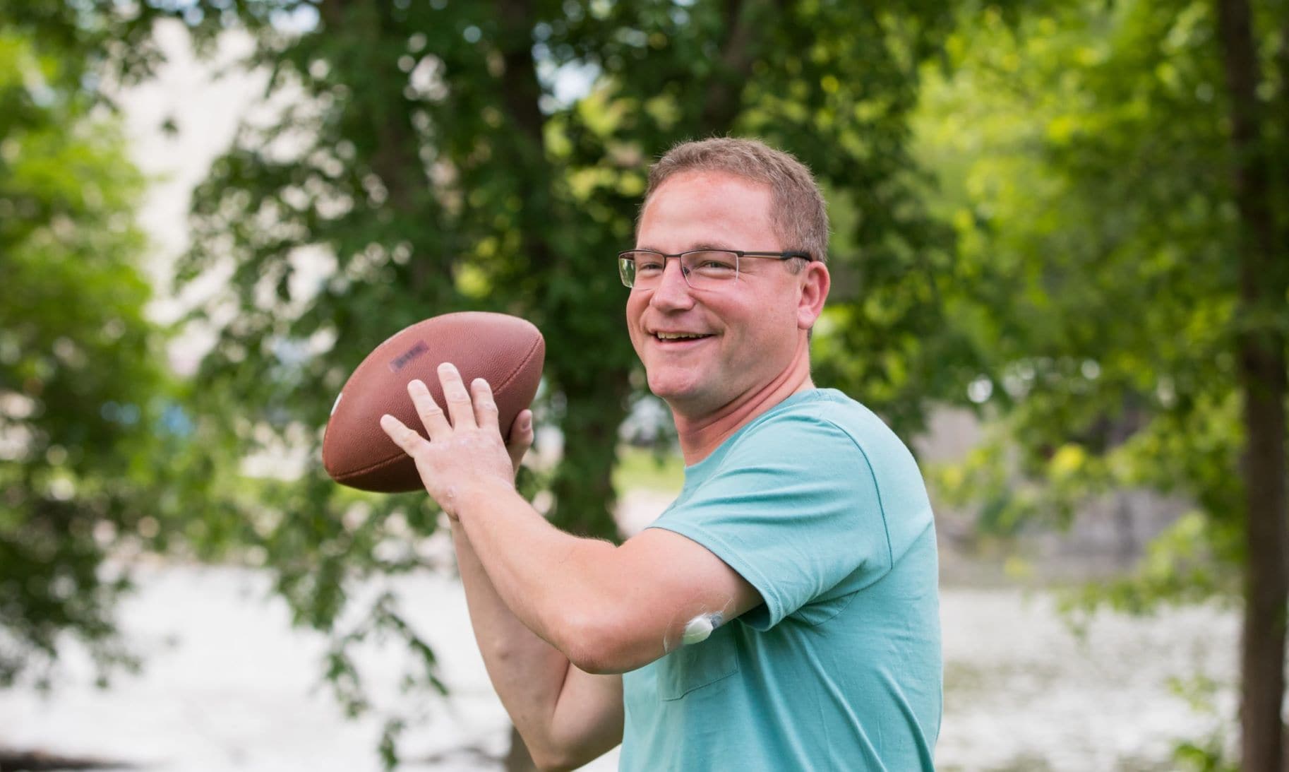 Man with a football