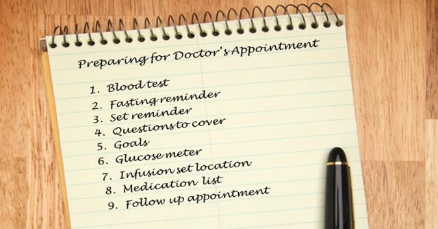 preparing for a doctor's appointment