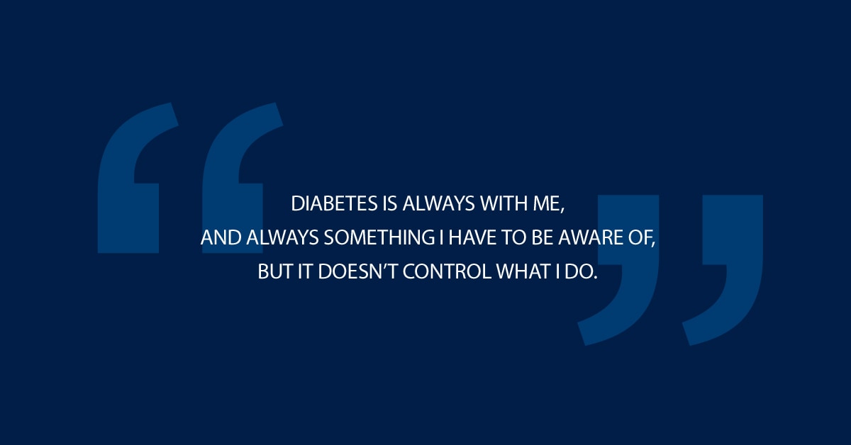 Quote block: Studying abroad with type 1 diabetes