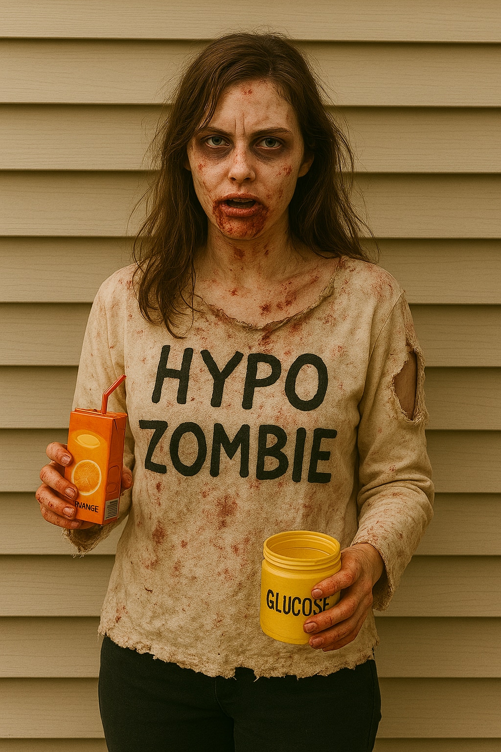 Hypoglycemia zombie costume