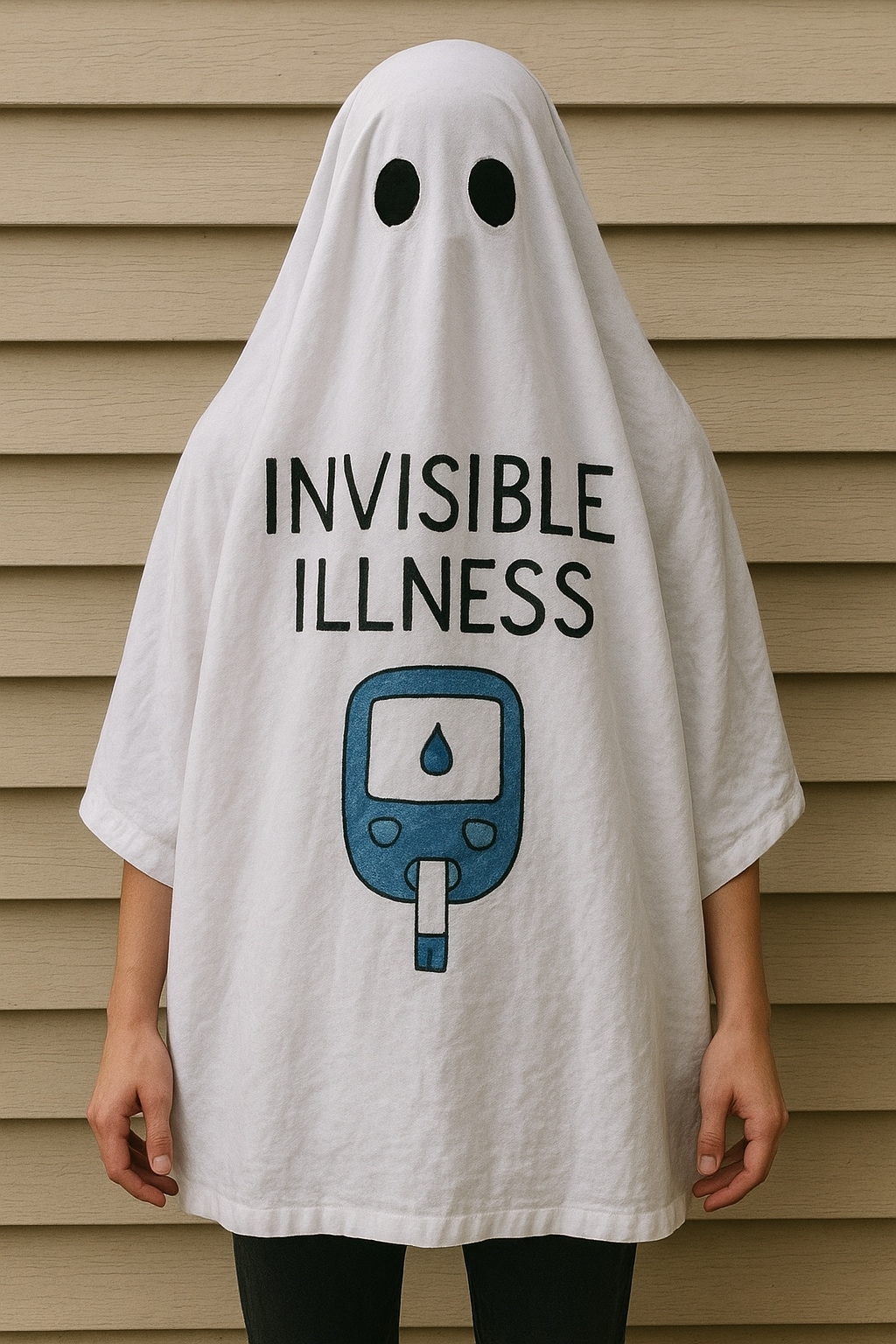 Invisible illness ghost costume
