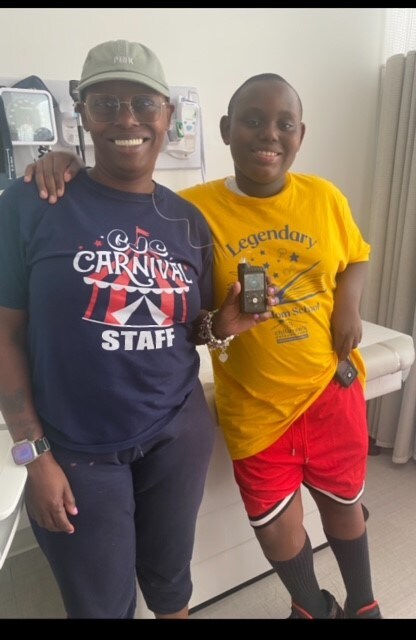 Medtronic Champion Shaquana and her son Allen