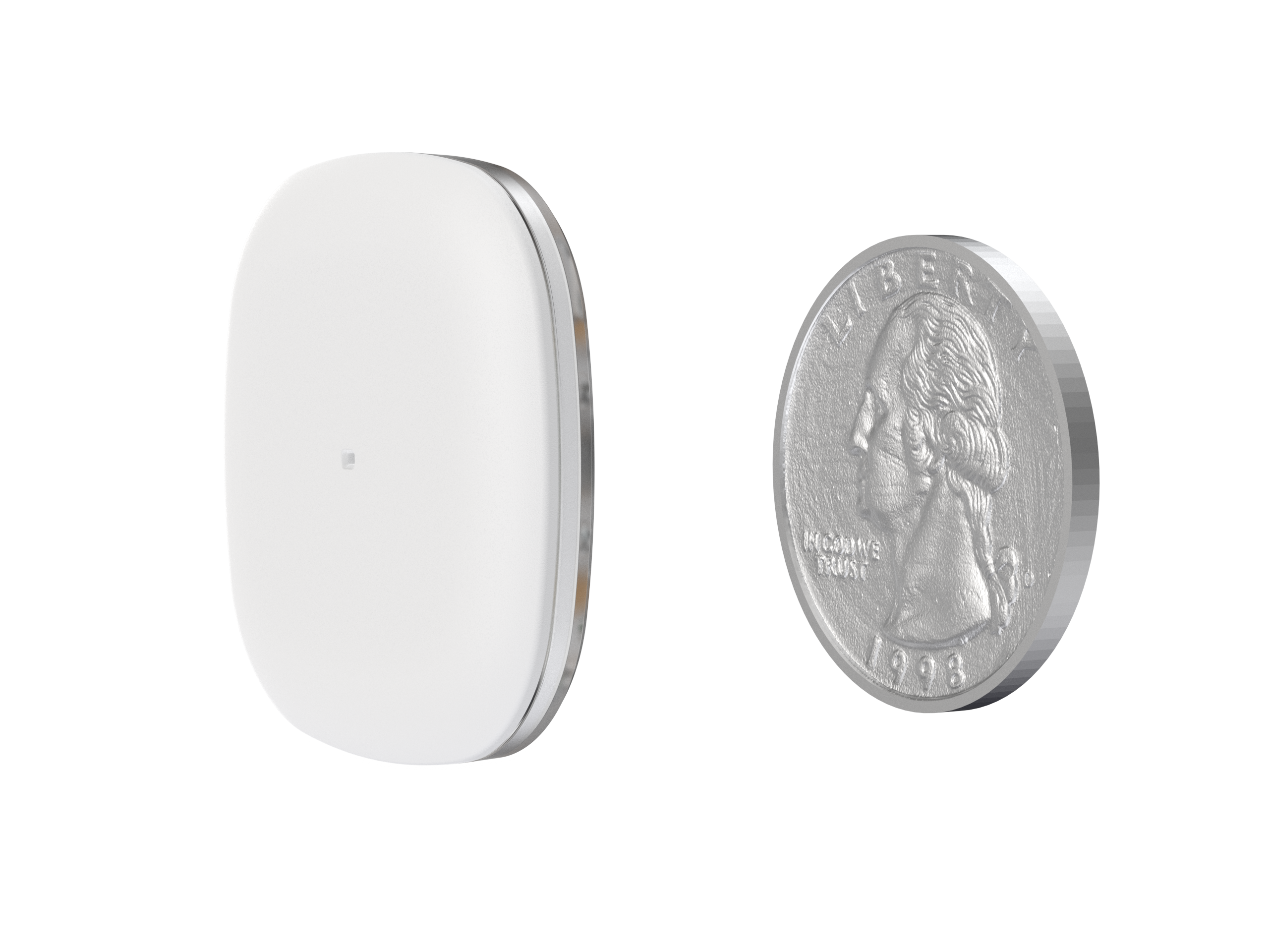Simplera Sync sensor compared to a quarter