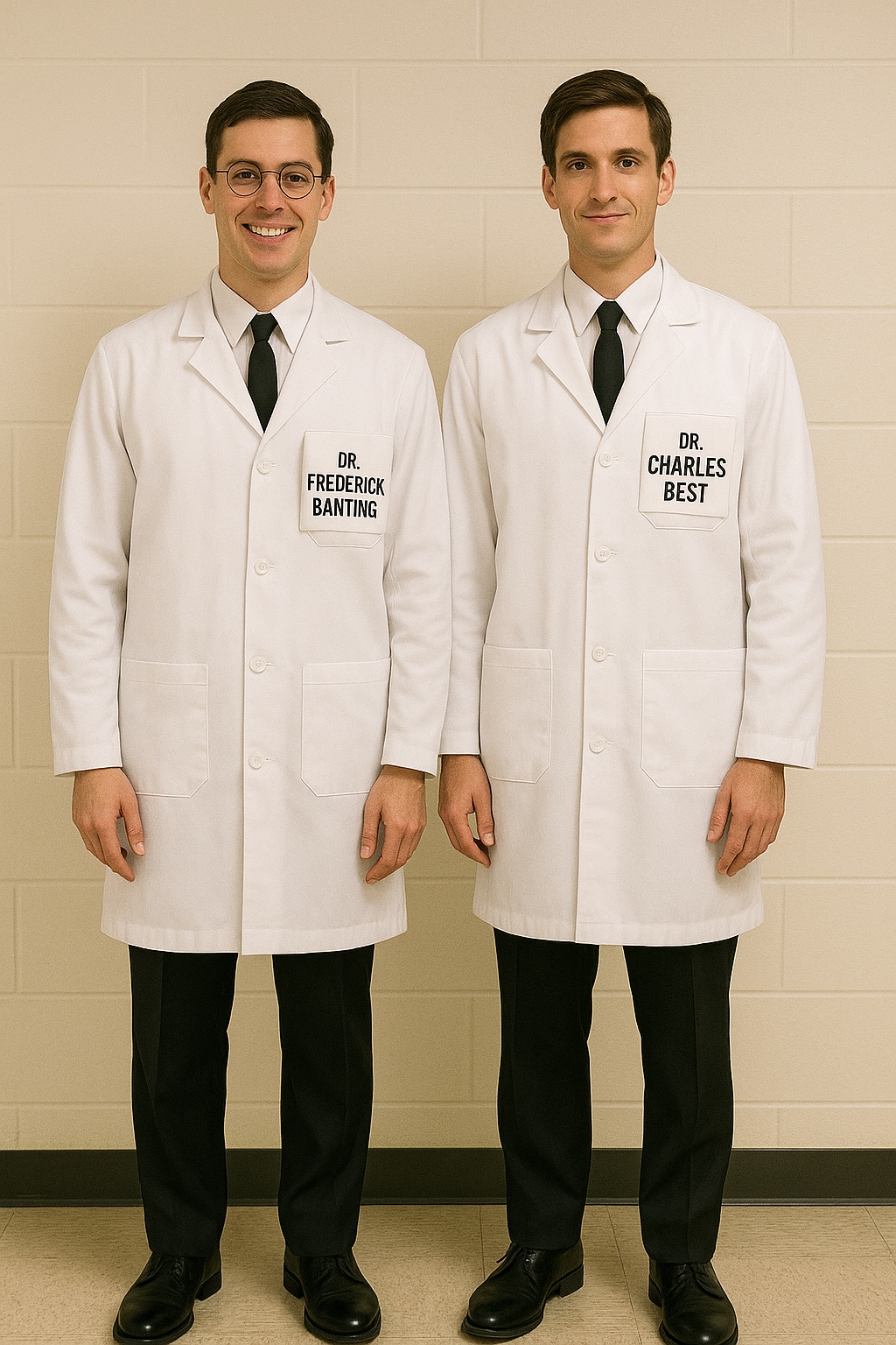 Sir Frederick Banting and Dr. Charles Best costumes